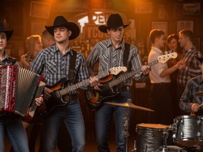 Acordeón, Bajo Sexto, Bass y Batería